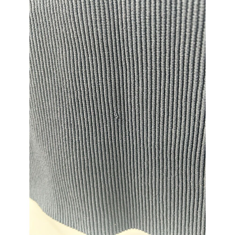 NWT Quince Cropped Square Neck Ribbed Knit Tank Top L Grey - Picture 5 of 6